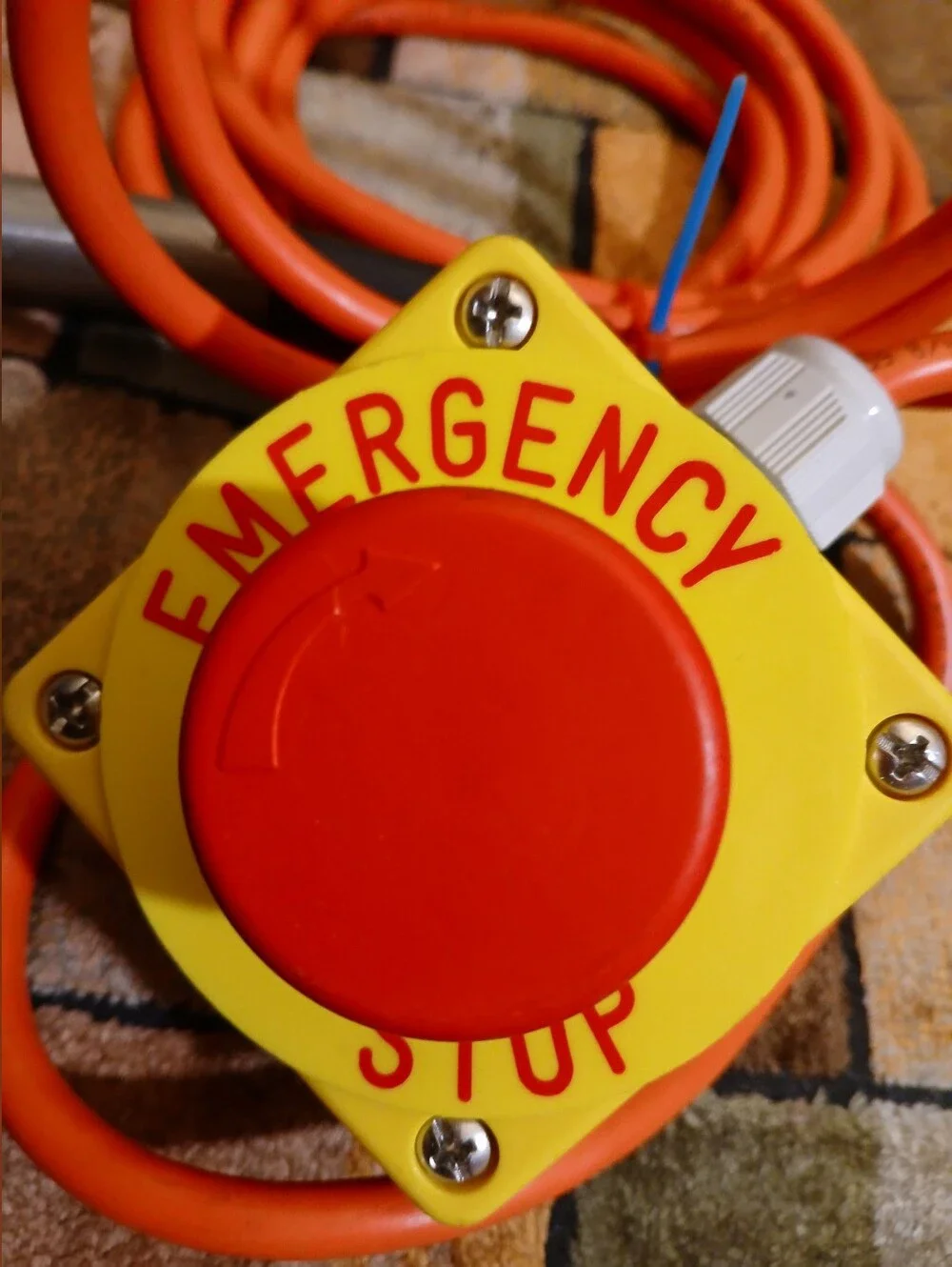 Emergency Stop Push Button Switch - Golden INFINITY